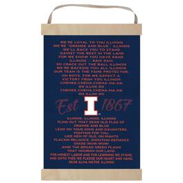 Jardine - Illinois Fighting Illini Fight Song Banner Sign - Navy