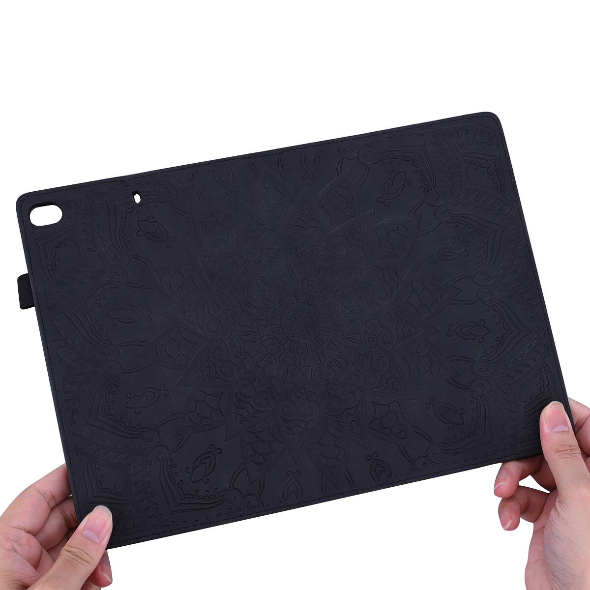 Alt View 4. Dteck - Case for Apple iPad Air (M4) 13" 2026 & (M3) 2025 & (M2) 2024,Shockproof Embossed PU Leather Folio Wallet Cover - Black.