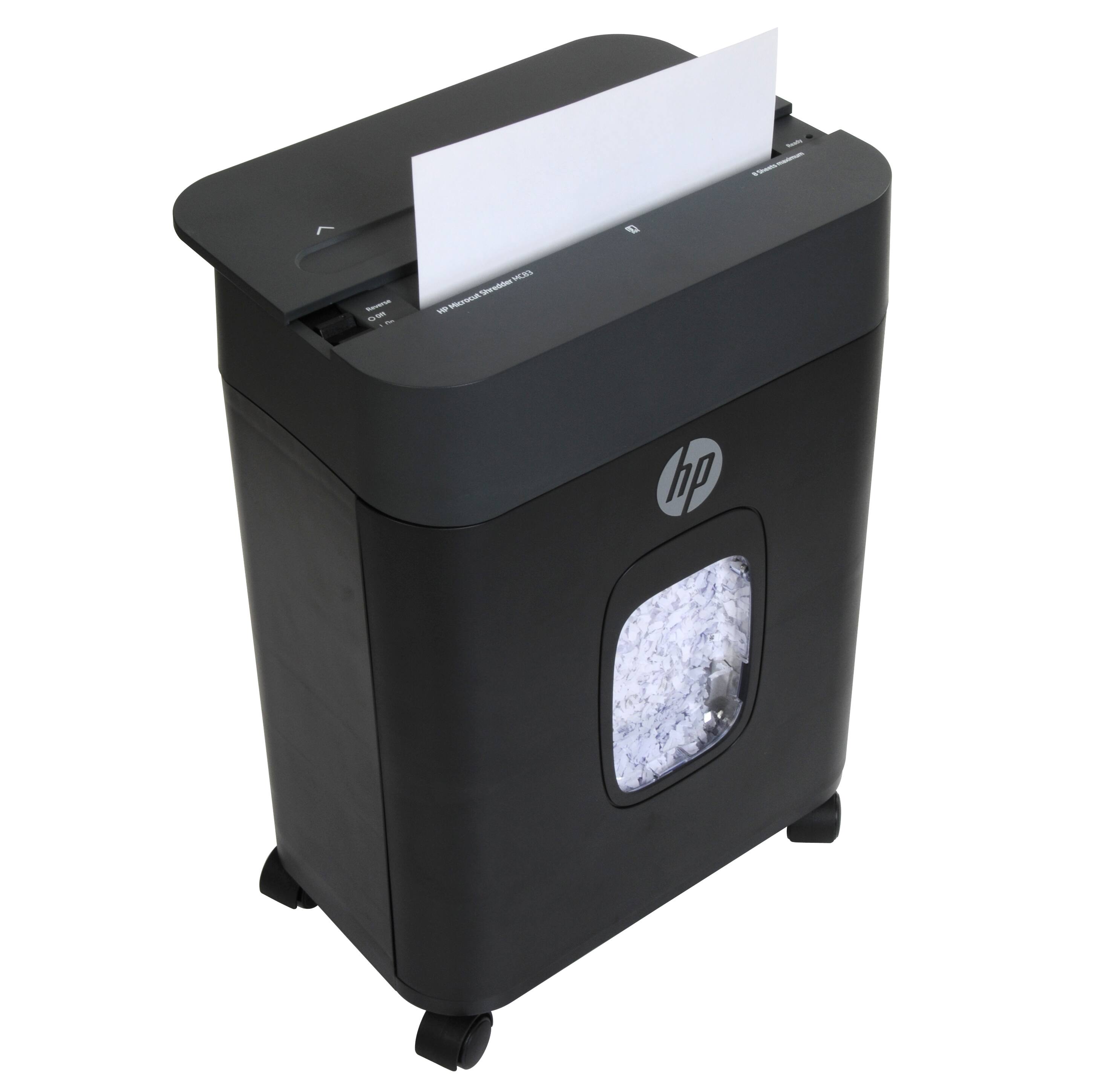 Alt View 11. HP - 8 Sheet Microcut Paper Shredder.