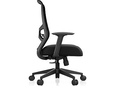 Alt View 2. Tempur-Pedic - ProTask Mesh/Fabric Swivel Executive Task Chair (TP-PROTASK-BLK) - Black.