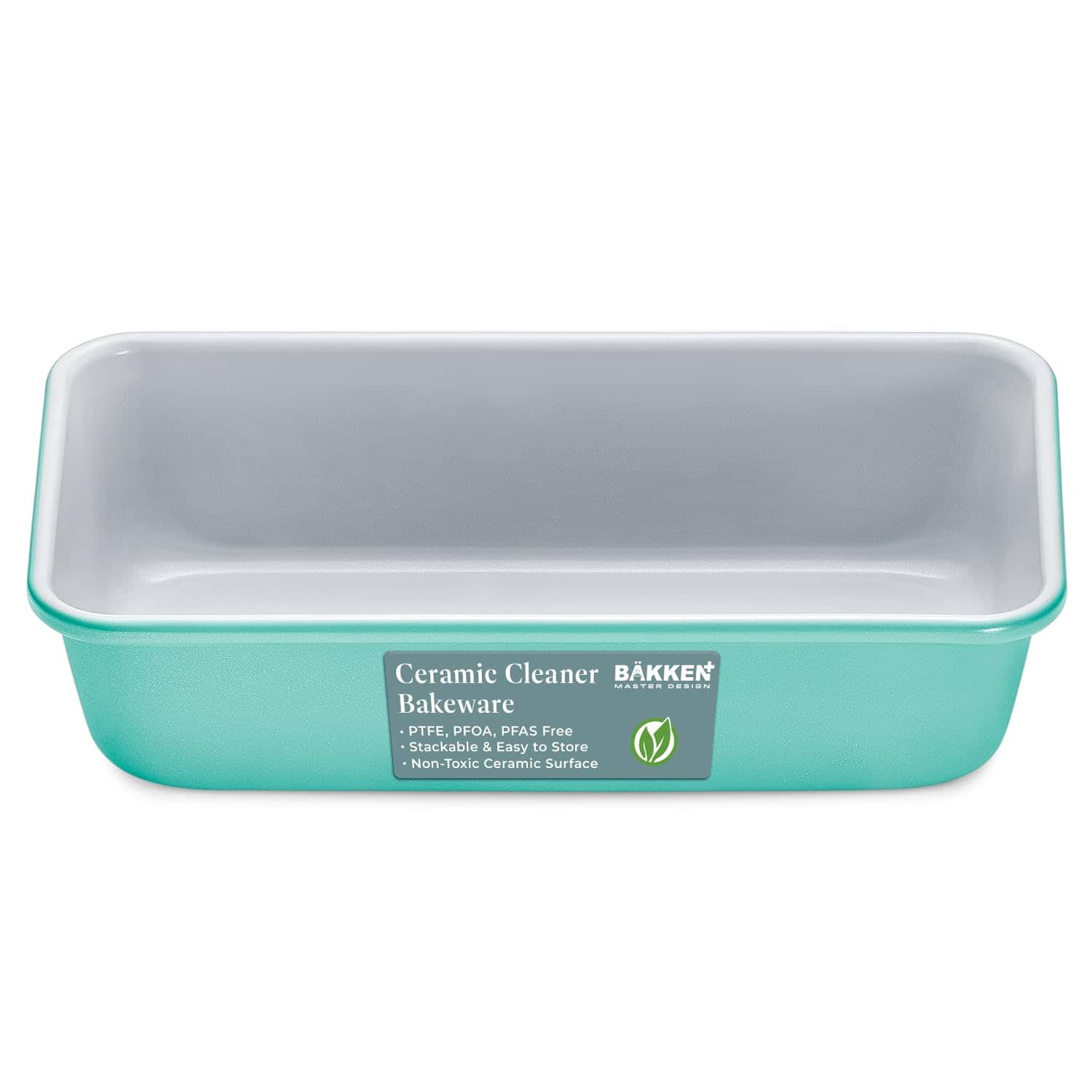 Bakken- Swiss - Premium Loaf Pan 1 lb – Aluminum, Ceramic Non-stick Coating, PTFE & PFOA Free, Even Heat, Non-toxic - Teal