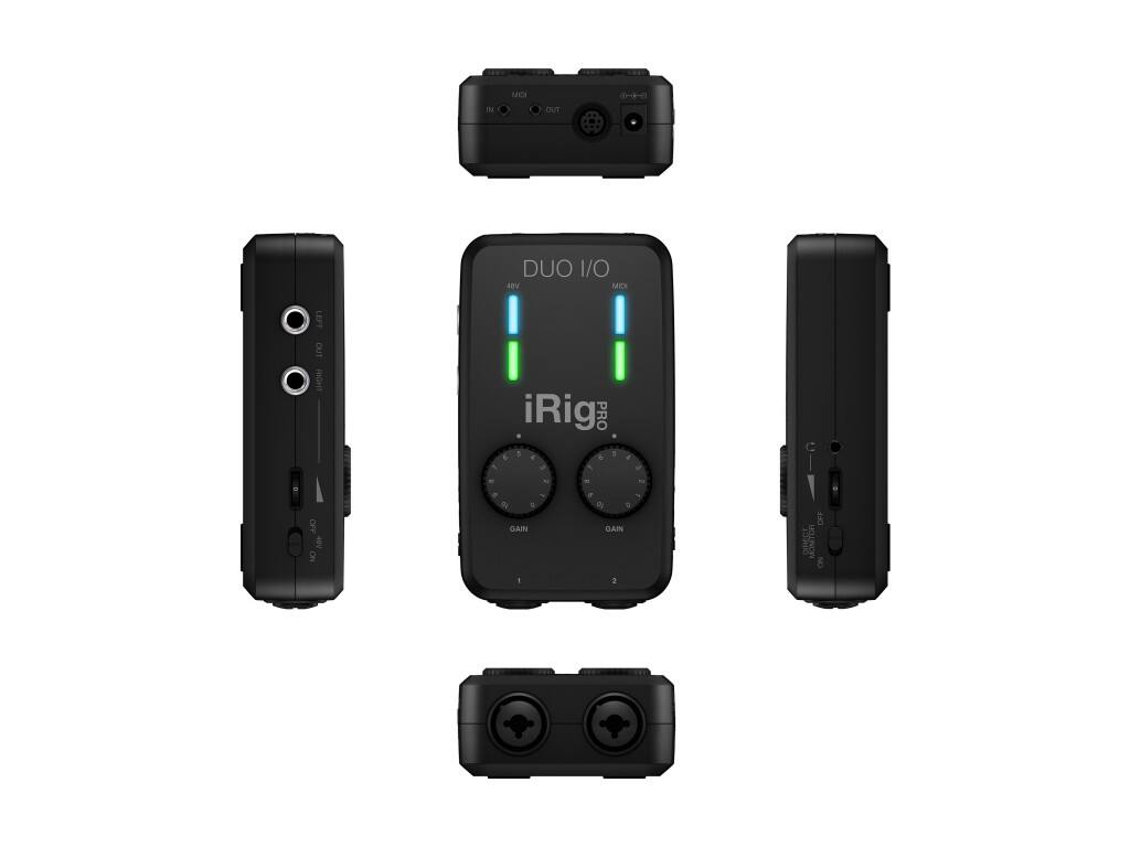 I ME OUT 0 DUO I/O EV MC 5 DUT RIGHT A iRig PRO 5 6 5 b e a 4 a J . - N JO A5 NO   . GAIN - . d a GAIN 1 OFF DIRECT MONTOA ON