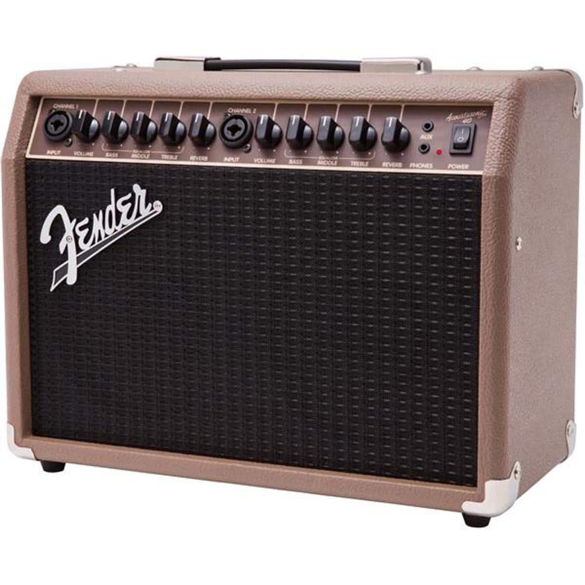 Fender - Acoustasonic 40 120V Amplifier for Acoustic-Electric Guitar, Brown/Wheat