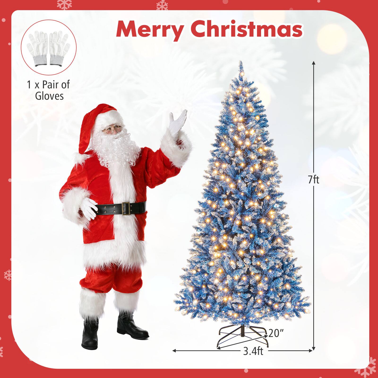 Merry Christmas

1 x Pair of Gloves

7ft

20"

3.4ft