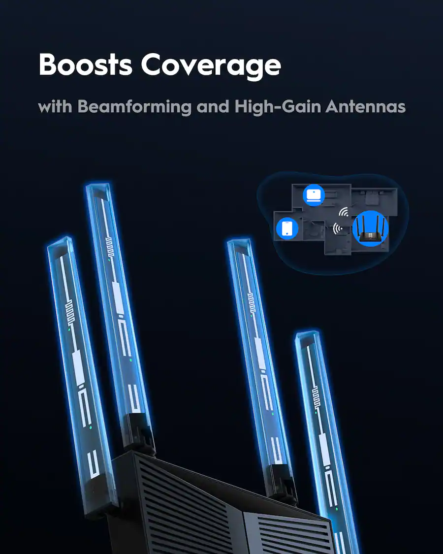 Cudy BE3600 Dual Band Wi Fi 7 Router, Lightning Fast Speeds, 2.5G Multi ...