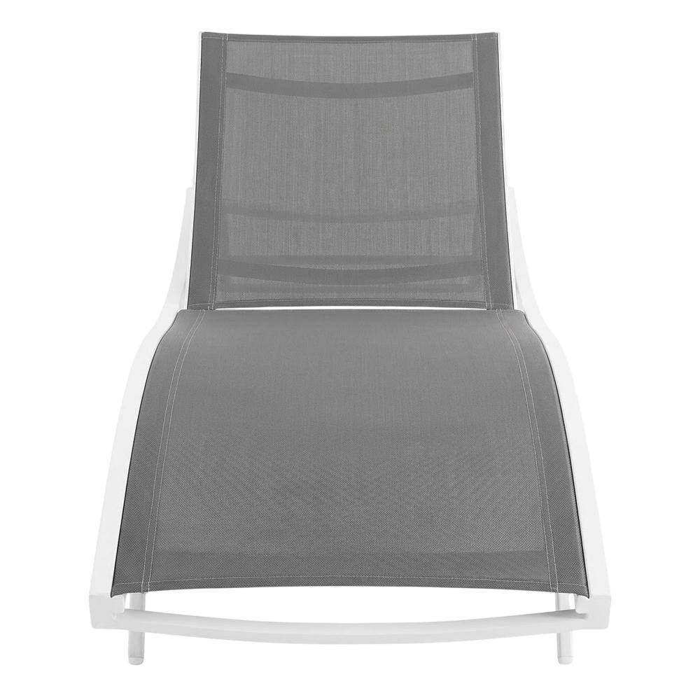 Alt View 1. Outdoor Escape - Outdoor Patio Chaise Lounge Set Of 2 With Comfortable Design And Durable Frame - White.