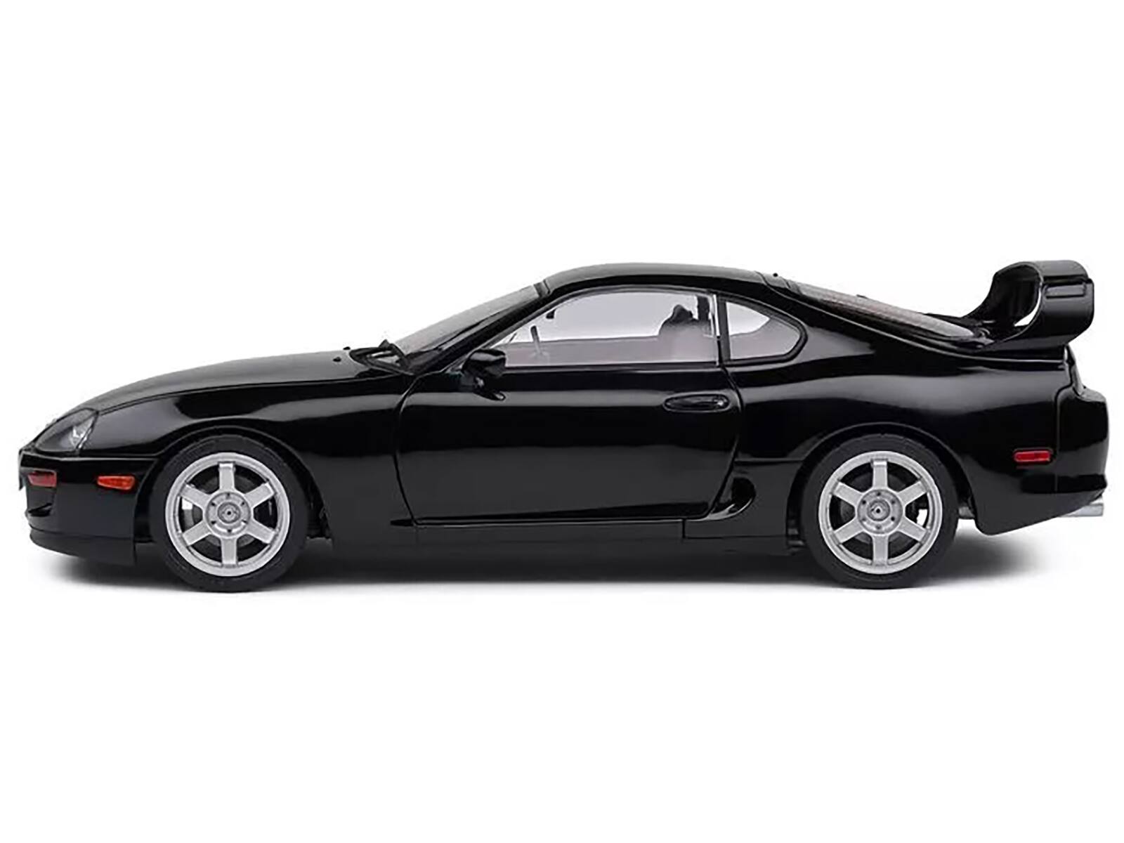 Left. Solido - 1993 Toyota Supra MK4 (A80) RHD (Right Hand Drive) Astral Black 1/18 Diecast Model Car by Solido - Astral Black.