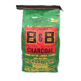 B&B Charcoal - All Natural Hickory Lump Charcoal 8 lb