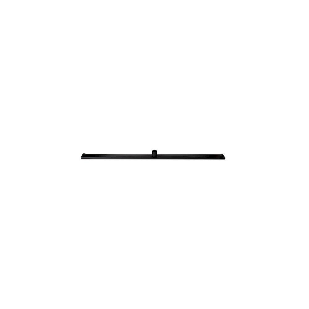 Alt View 1. Alfi - 59" Black Matte Stainless Steel Linear Shower Drain with Groove Holes - Black.