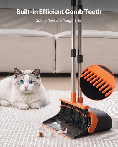 set long handle dust pan with small broom - Luxor Brushes set long handle dust pan with small broom - Luxor Brushes