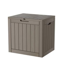 Chic Crate - 17.09'' W 30 Gallons Water Resistant Resin Lockable Deck Box - Brown