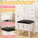 Ergonomic Study Chair: Comfortable, Wobble-Free, Inclined Backrest, Hollowed surface looks more adorable, Ultra-Soft Seat, Made of PVC leather and sponge.