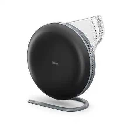 Front. IQAir - Atem Personal Air Purifier - Black.