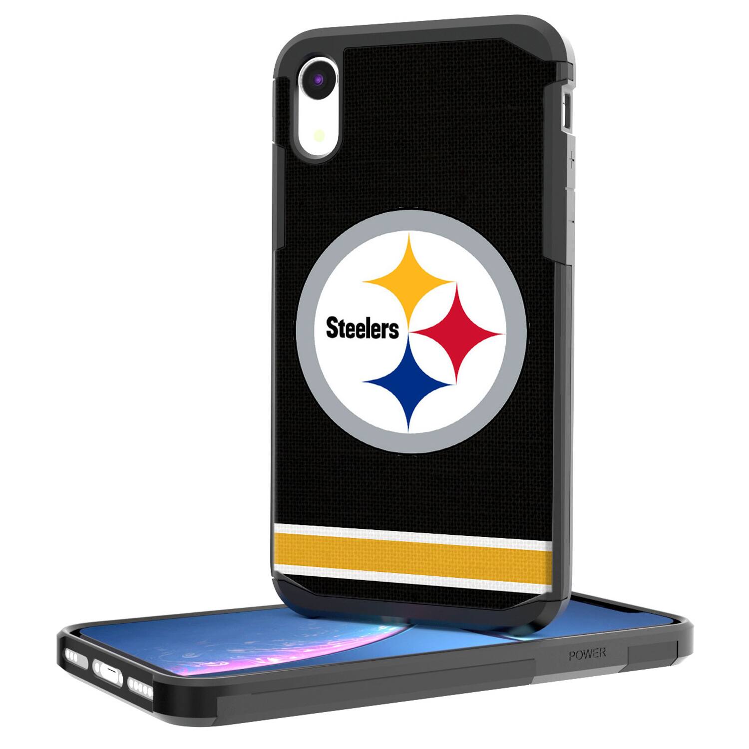 Keyscaper NFL Pittsburgh Steelers iPhone Rugged Stripe Design Case
