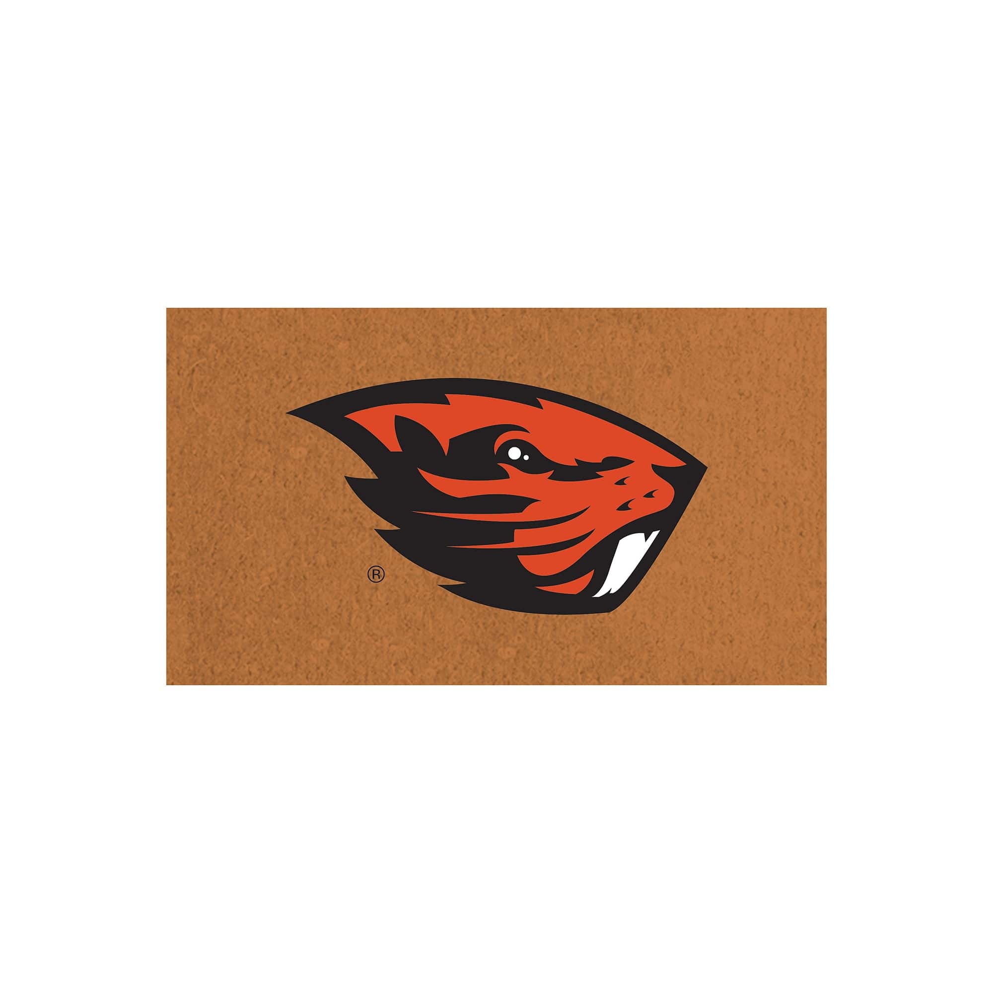 Evergreen Enterprises - Oregon State Beavers 28" x 16" Team Logo Outdoor Coir Mat - Multicolor