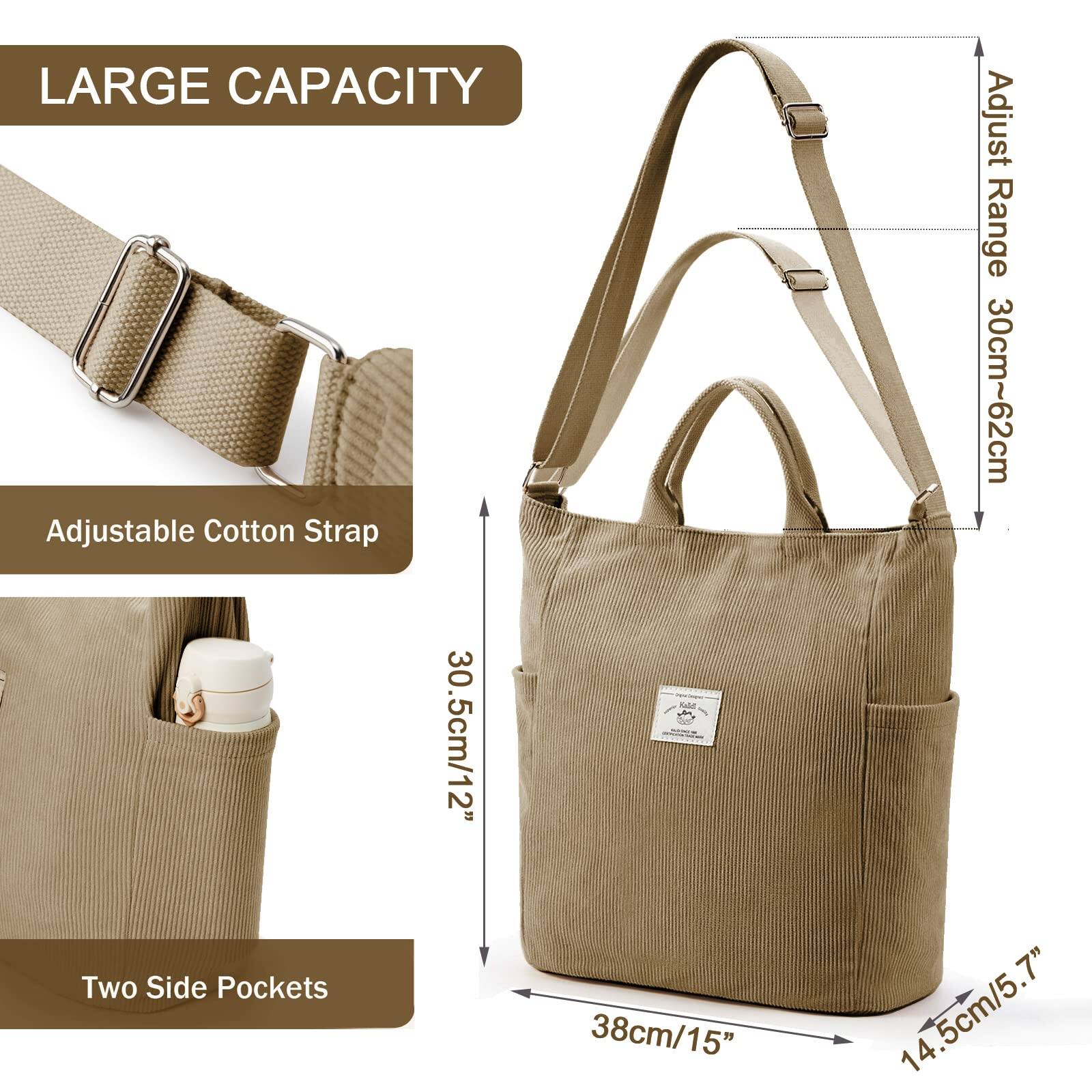 LARGE CAPACITY

Adjustable Cotton Strap

Two Side Pockets

Adjust Range: 30cm~62cm

30.5cm/12"

38cm/15"

14.5cm/5.7"