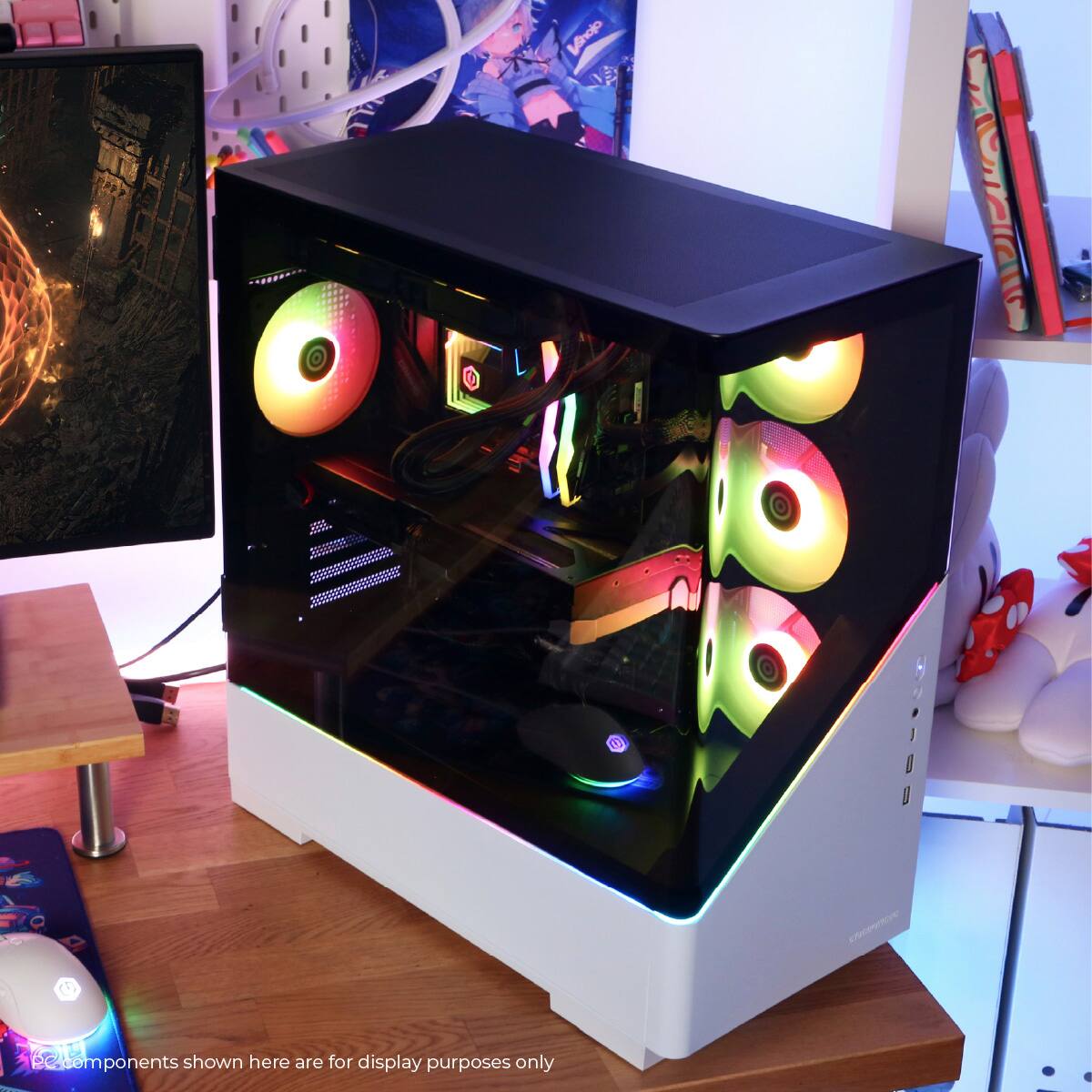 The text on the image reads: "Components shown here are for display purposes only."