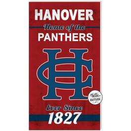 Jardine - Hanover Panthers 11" x 20" Indoor/Outdoor Home Of The Sign - Maroon
