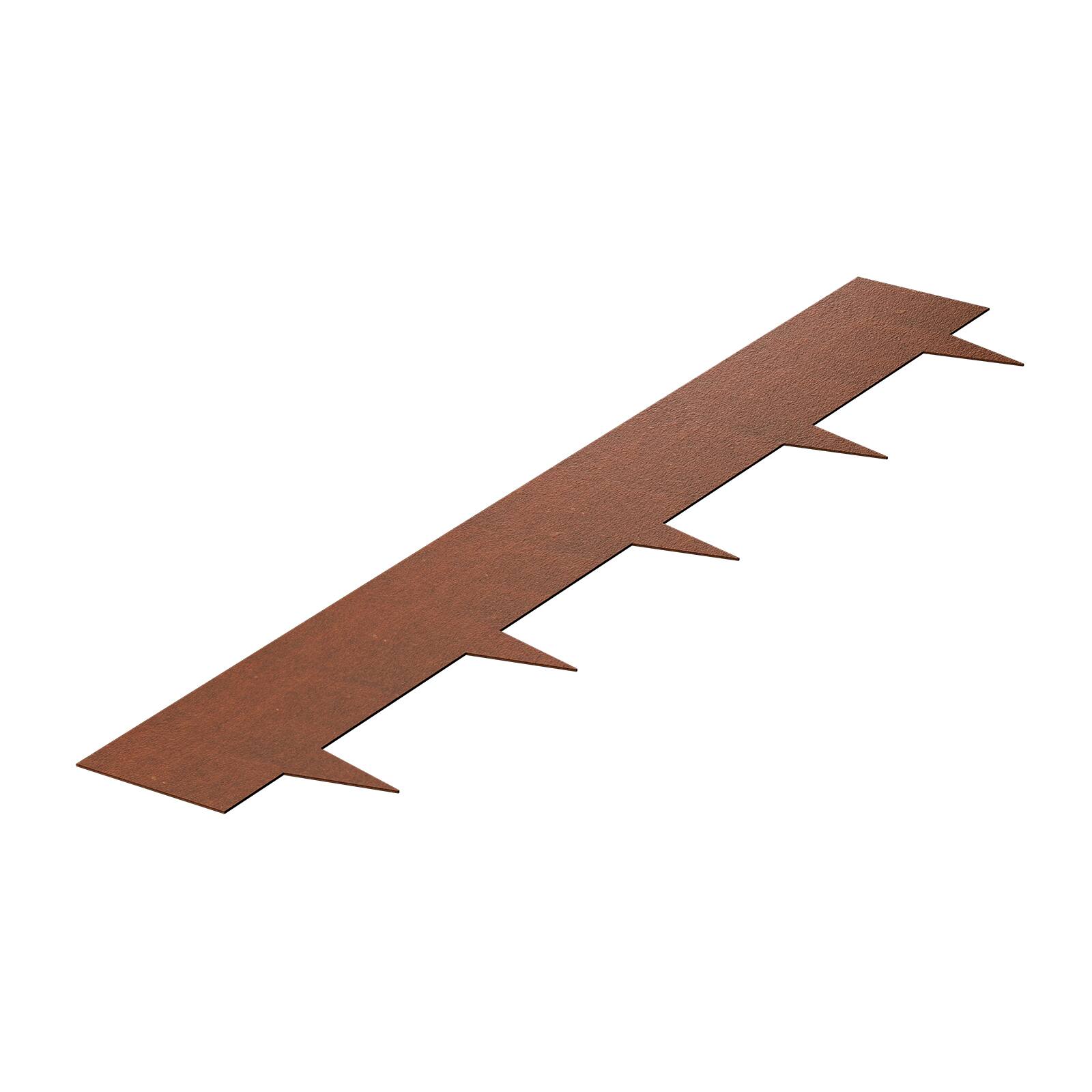 Alt View 5. VEVOR - Steel Landscape Edging, 6 Packs 40 x 8 in Weather-Resistant & Pre-Rust Metal Landscape Edging - Rust.