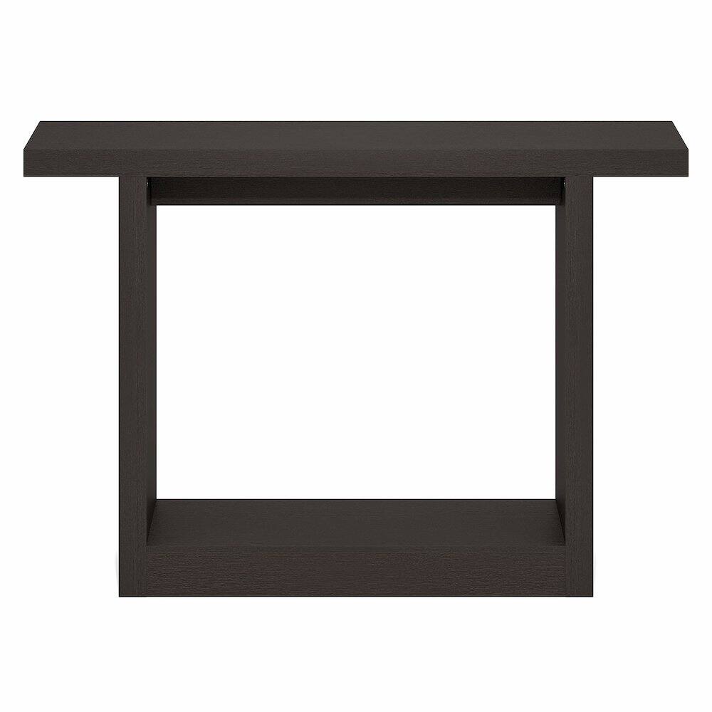 Left. Furinno - ARA Entryway Table 47-Inch, Narrow Farmhouse Console Table, Sofa Table, Couch Table Behind Sofa, Entryway Table - Black Dark Oak.