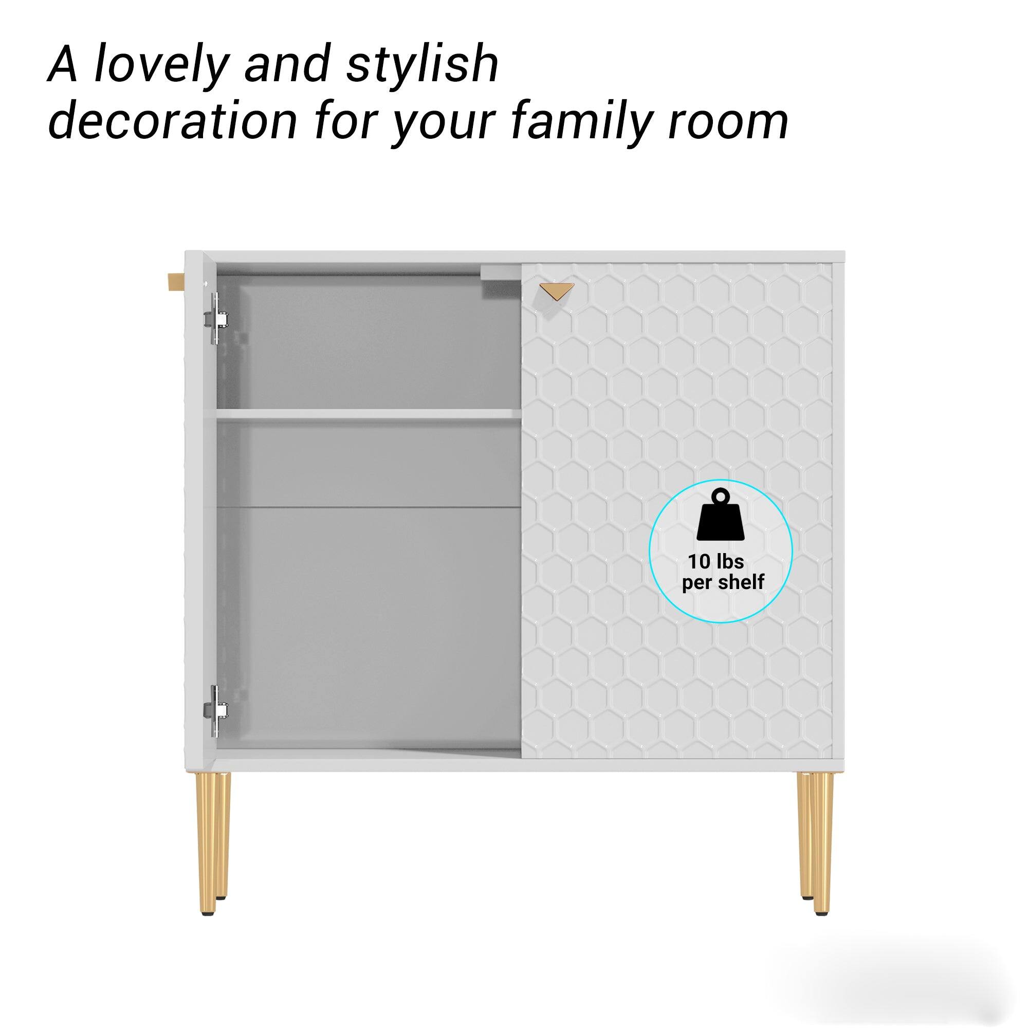 A lovely and stylish decoration for your family room

10 lbs per shelf