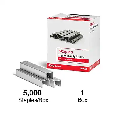 Staples High Capacity , 3/8