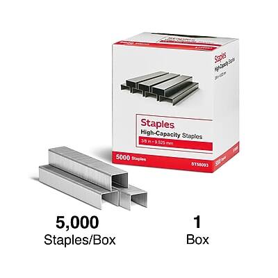 Staples High-Capacity Staples  
38 in x 9 5/25 mm  
5000 Staples  
ST58093  
5,000 Staples/Box  
1 Box