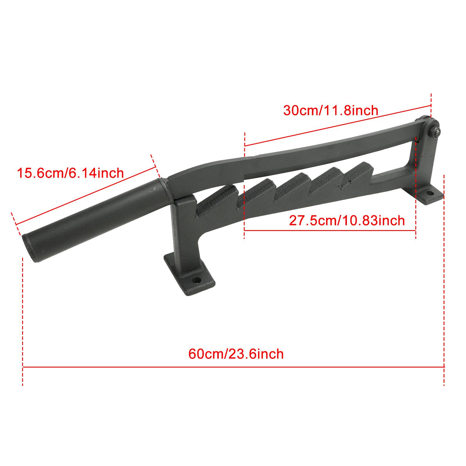 30cm/11.8inch  
15.6cm/6.14inch  
27.5cm/10.83inch  
60cm/23.6inch