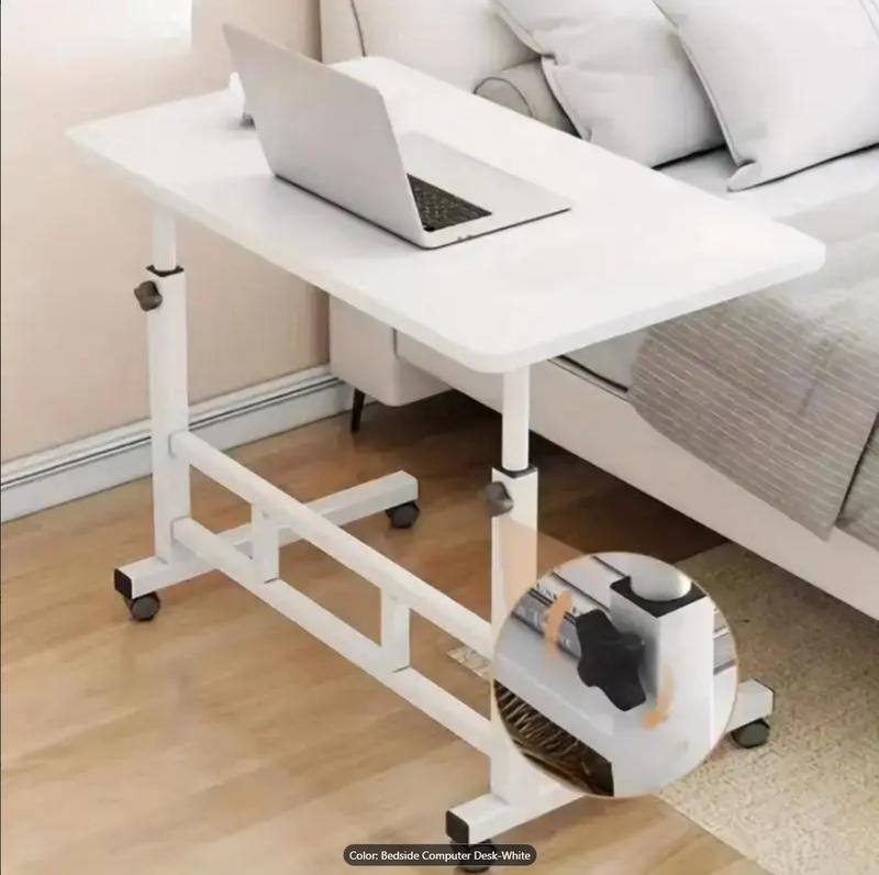 Color: Bedside Computer Desk-White