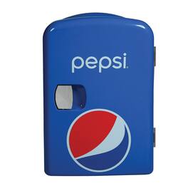 Pepsi - 6-Can Portable Mini Fridge MIS133PEP - Blue