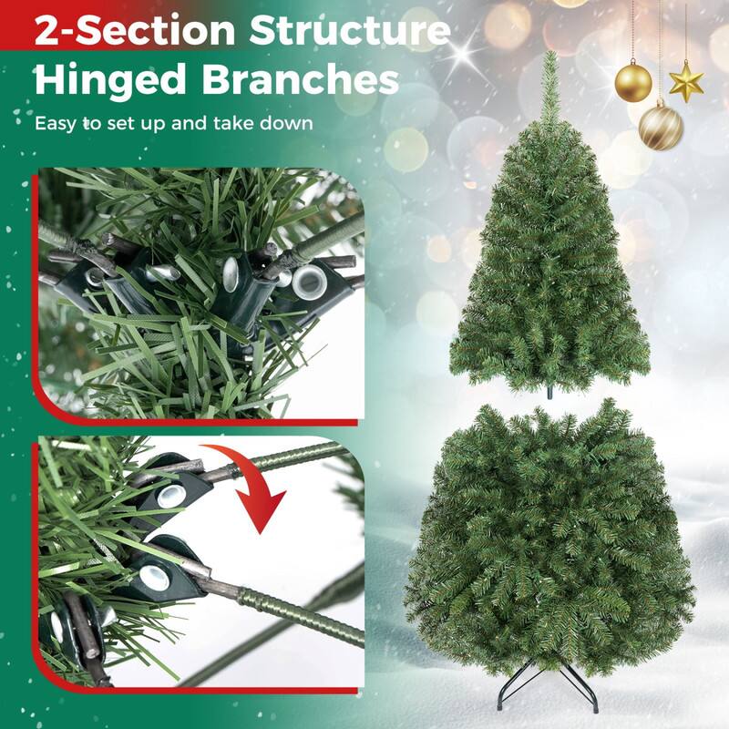 2-Section Structure  
Hinged Branches  
Easy to set up and take down