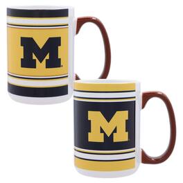 Indigo Falls - Michigan Wolverines 15oz. Home & Away 2-Pack Mug Set - Multicolor
