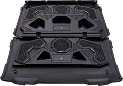 MB Quart - Tuned 14 Speaker Audio Roof with 7 Inch LED Source Unit for Polaris Ranger - Black - Front_Zoom