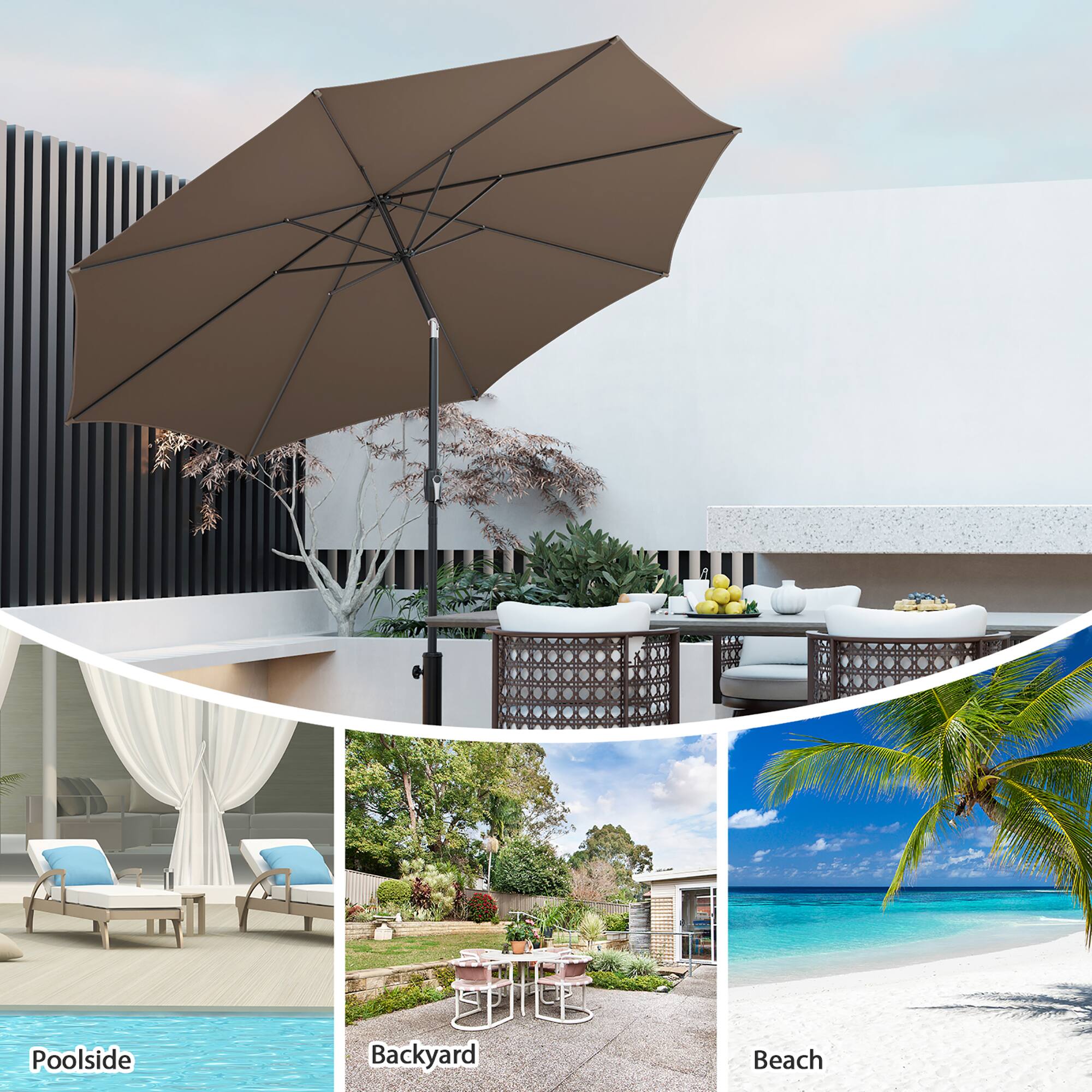 Poolside, Backyard, Beach