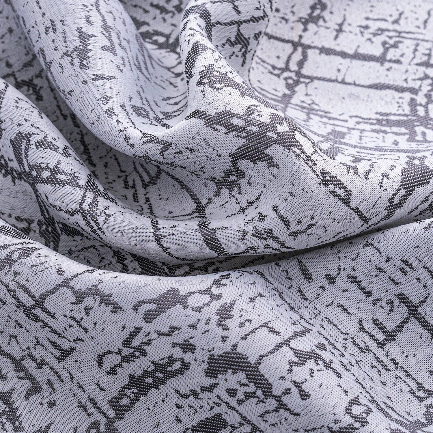 Alt View 1. RT Designers Collection - RT Designers Collection 100% Polyester 140 GSM Luca Jacquard Grommet Curtain Panel 54" x 84" Charcoal - Charcoal.
