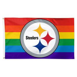 WinCraft - Pittsburgh Steelers 3' x 5' Pride 1-Sided Deluxe Flag - Multicolor