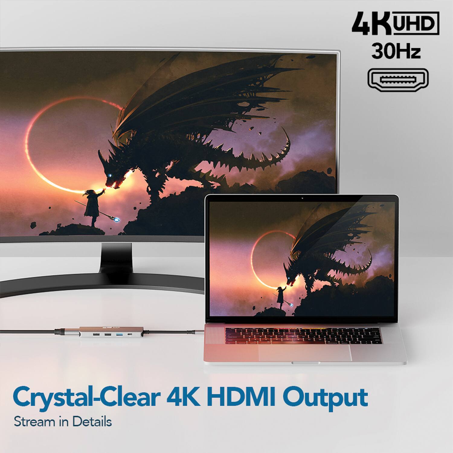 4K UHD 30Hz Crystal-Clear 4K HDMI Output Stream in Details