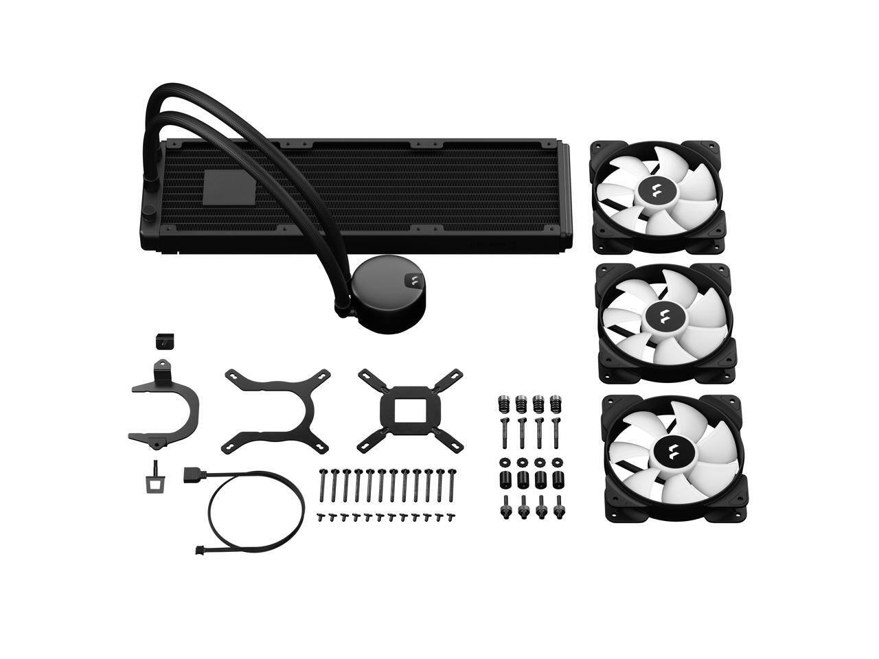 Alt View 6. Fractal Design - Fractal Design Lumen S36 v2 RGB AIO CPU Cooler, RGB x3, Intel & AMD Compatible - RGB.