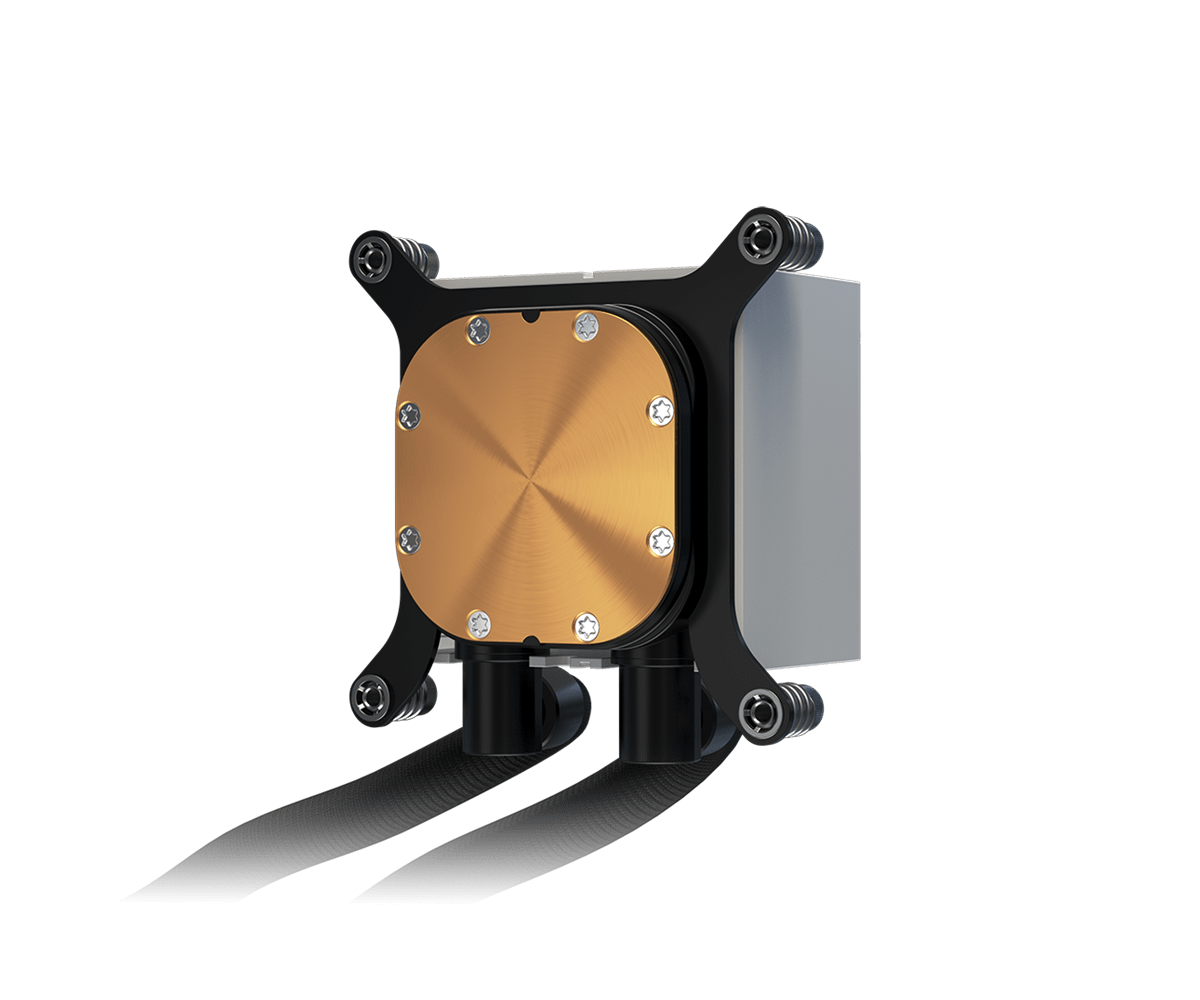 Alt View 8. ASRock - ROCK 360 DIGITAL 360mm AIO Liquid CPU Cooler - Black.