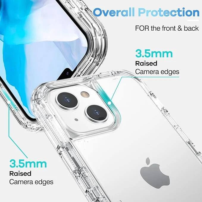 Overall Protection FOR the front & back
3.5mm Raised Camera edges
3.5mm Raised Camera edges