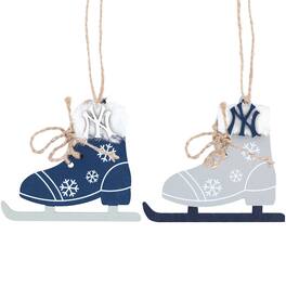 The Memory Company - New York Yankees Two-Pack Ice Skate Ornament Set - Multicolor