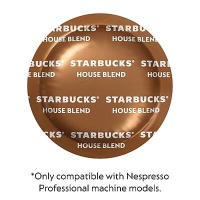 STARBUCKS HOUSE BLEND  
STARBUCKS HOUSE BLEND  
STARBUCKS HOUSE BLEND  
STARBUCKS HOUSE BLEND  
STARBUCKS HOUSE BLEND  

*Only compatible with Nespresso Professional machine models.