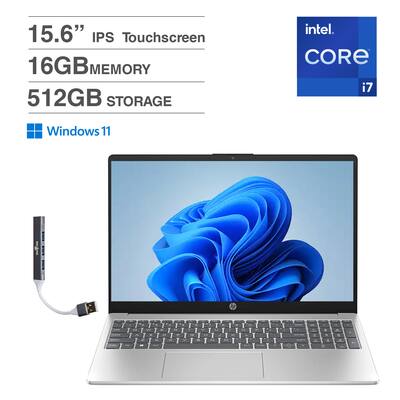 HP 15 Laptop 15.6 FHD (Intel i7 1355U, 16GB DDR4, 512GB SSD, Intel HP 15 Laptop 15.6 FHD (Intel i7 1355U, 16GB DDR4, 512GB SSD, Intel