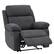Alt View 12. CorLiving - Oren Manual Recliner - Dark Grey.