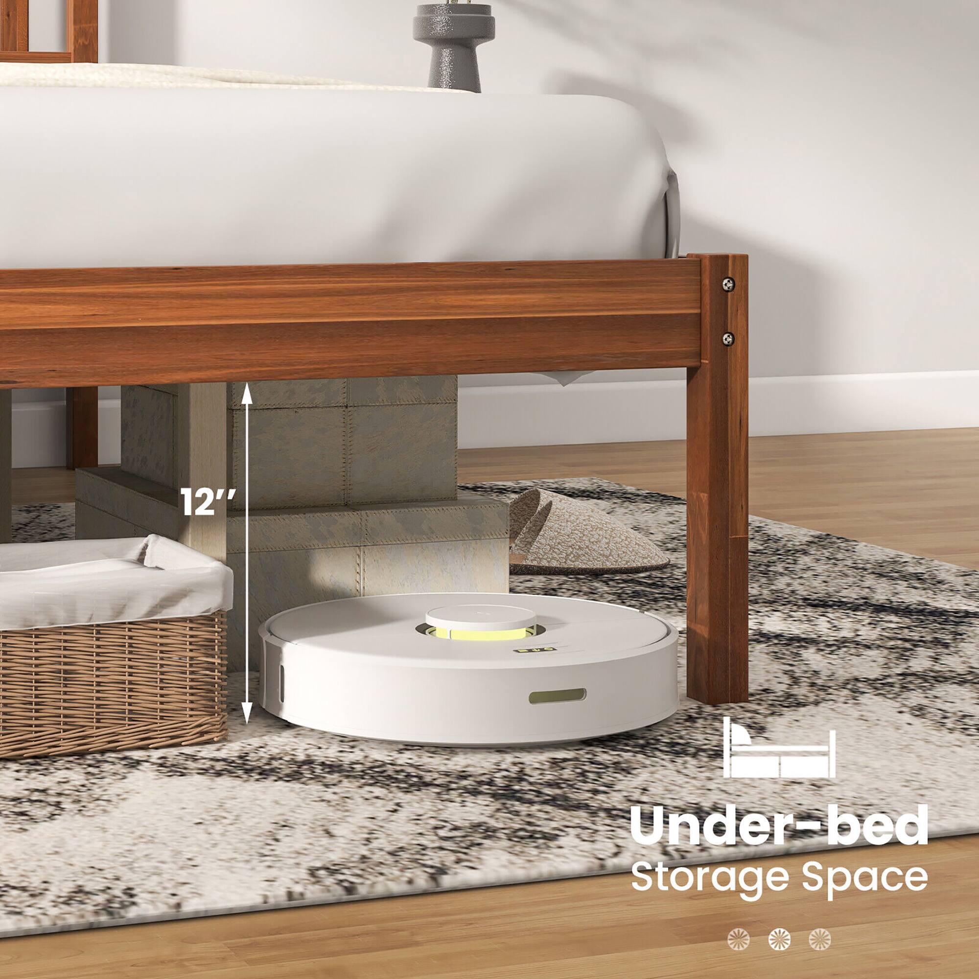 12" Under-bed Storage Space