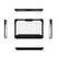 Alt View 4. SaharaCase - Dell Chromebook 3100/3110/3120 Clamshell Case | Heavy Duty Design | Shock-Absorbing Corners | Venture Series - Clear/Black.