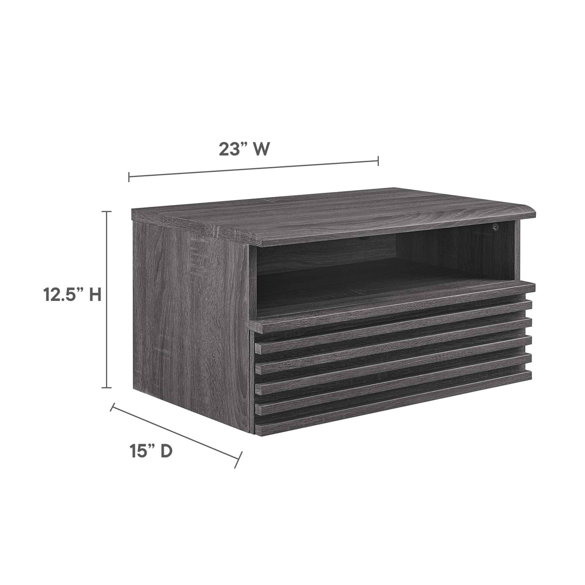 23" W  
12.5" H  
15" D