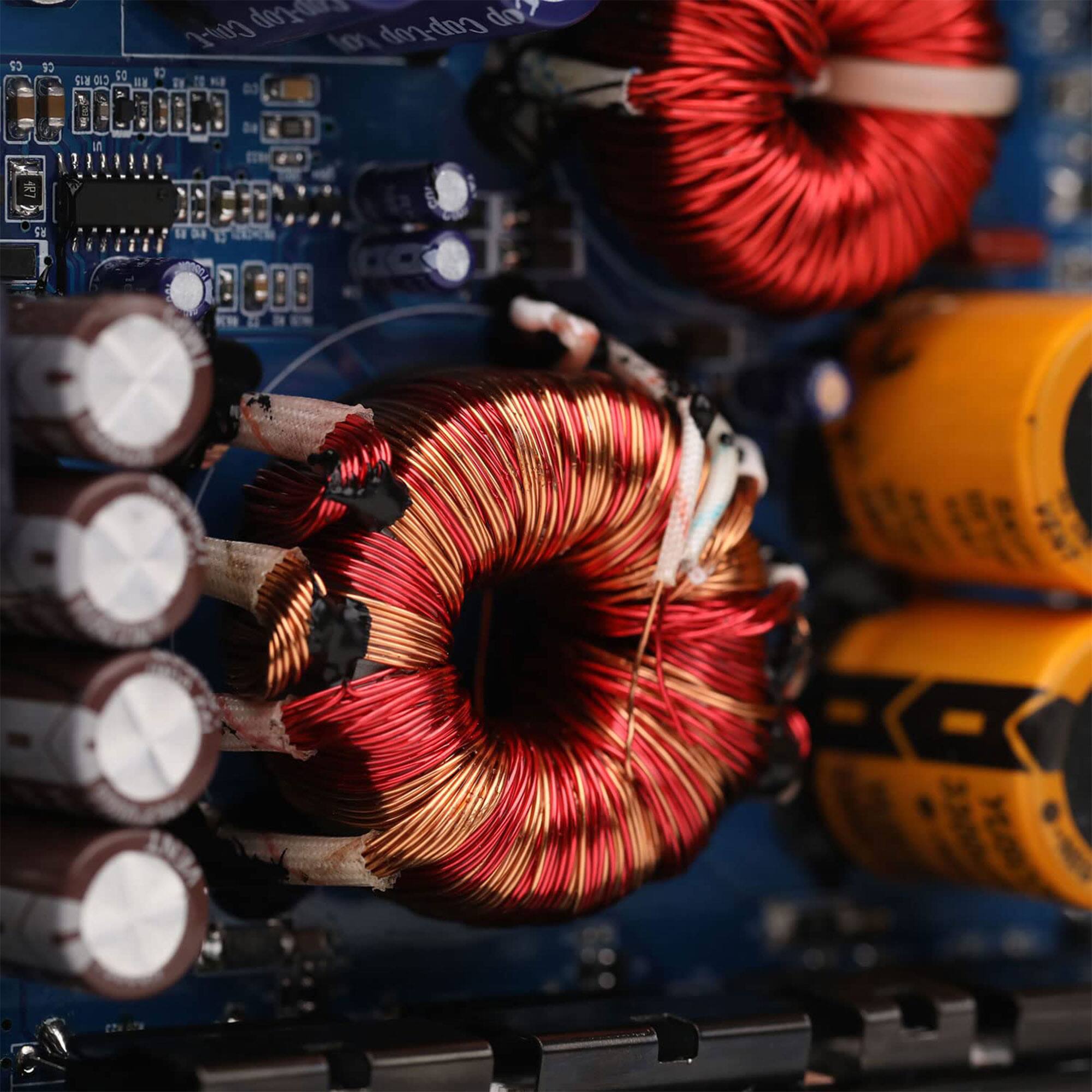 The text in the image appears to be a mix of characters and symbols that are not clearly legible. However, based on the context of the image, which shows electronic components, here is a possible interpretation and correction:

- "C2 Ce CN CHO 50"
- "1 CO-E dods Coptop doz 4o% 8 T"
- "N 8 1 a a 4"
- "? : I !"
- "A"

This seems to be a mix of component designations and possibly some notes or labels. Without clearer context or a more legible image, it's challenging to provide a precise correction. If these are component designations, they might be part of a schematic or a list of components. If they are notes, they might be part of a manual or a work-in-progress document.