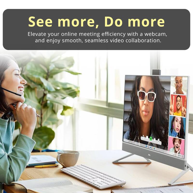 See more, Do more  
Elevate your online meeting efficiency with a webcam, and enjoy smooth, seamless video collaboration.