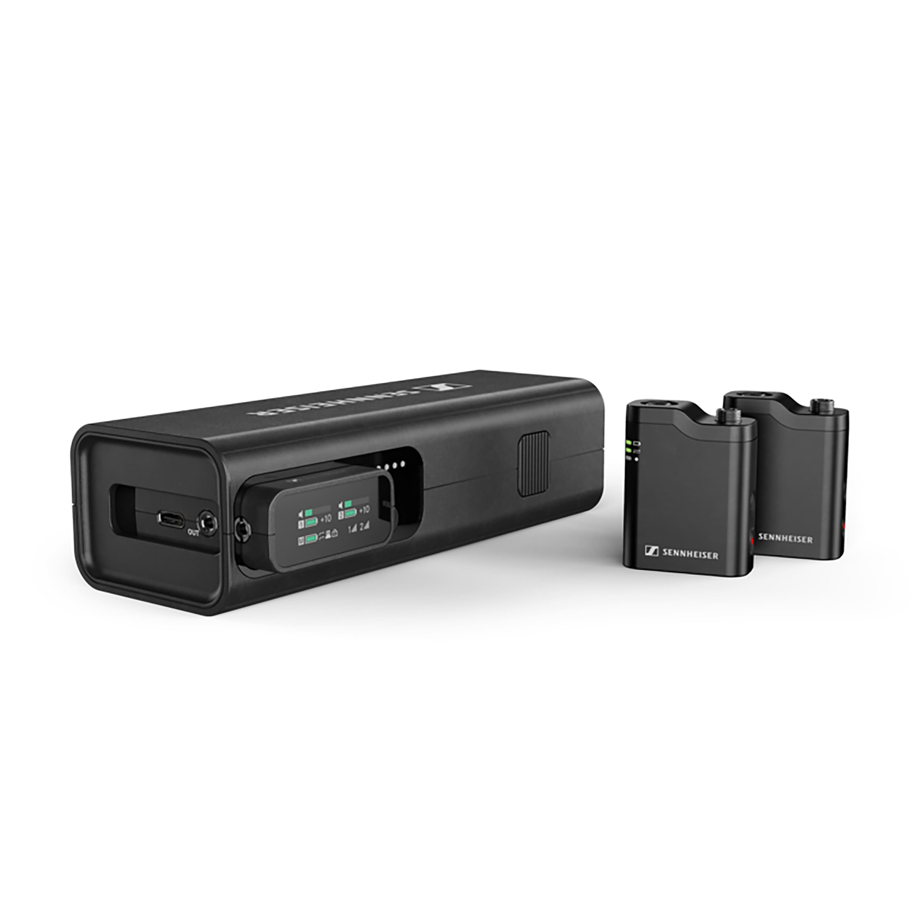 Sennheiser - PROFILE WIRELESS 2-channel all-in-one microphone system - Black - Front_Zoom